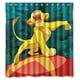 thumbnail image 1 of Cortina de ducha de El Rey León, juego de cortinas de baño con ganchos, tamaño 60 x 72 pulgadas, 1 of 3