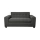 thumbnail image 1 of Sofa Dos Cuerpos Brazo Redondo Lino Gris Oscuro, 1 of 3