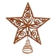 thumbnail image 1 of Estrella Decorativa Navidad Bronce Para Árbol, 1 of 3