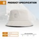 thumbnail image 2 of Sombrero de pescador Timberland de sarga de algodón blanco para hombre L/XL, 2 of 3