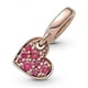 thumbnail image 2 of Dangle Charm Pandora Red Pave Tilted Heart, 2 of 2