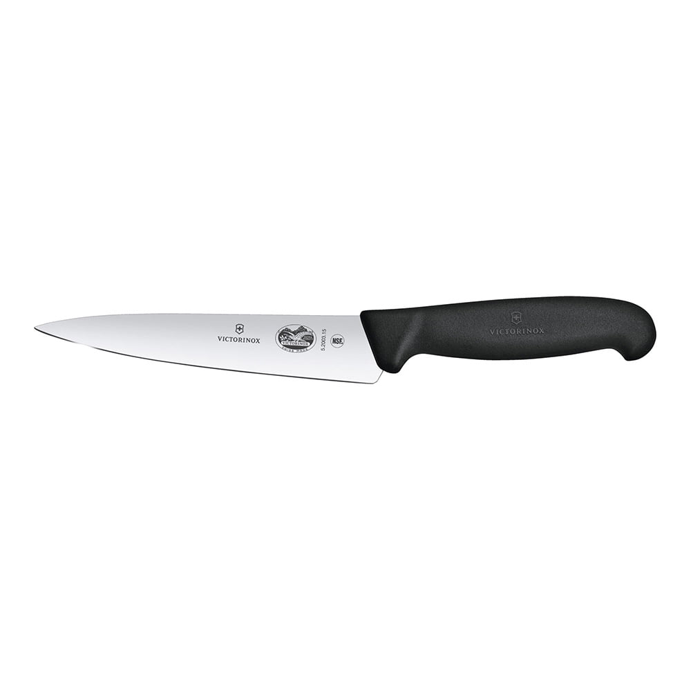 Victorinox - Cuchillo Trinchar Fibrox Negro 15 Cm