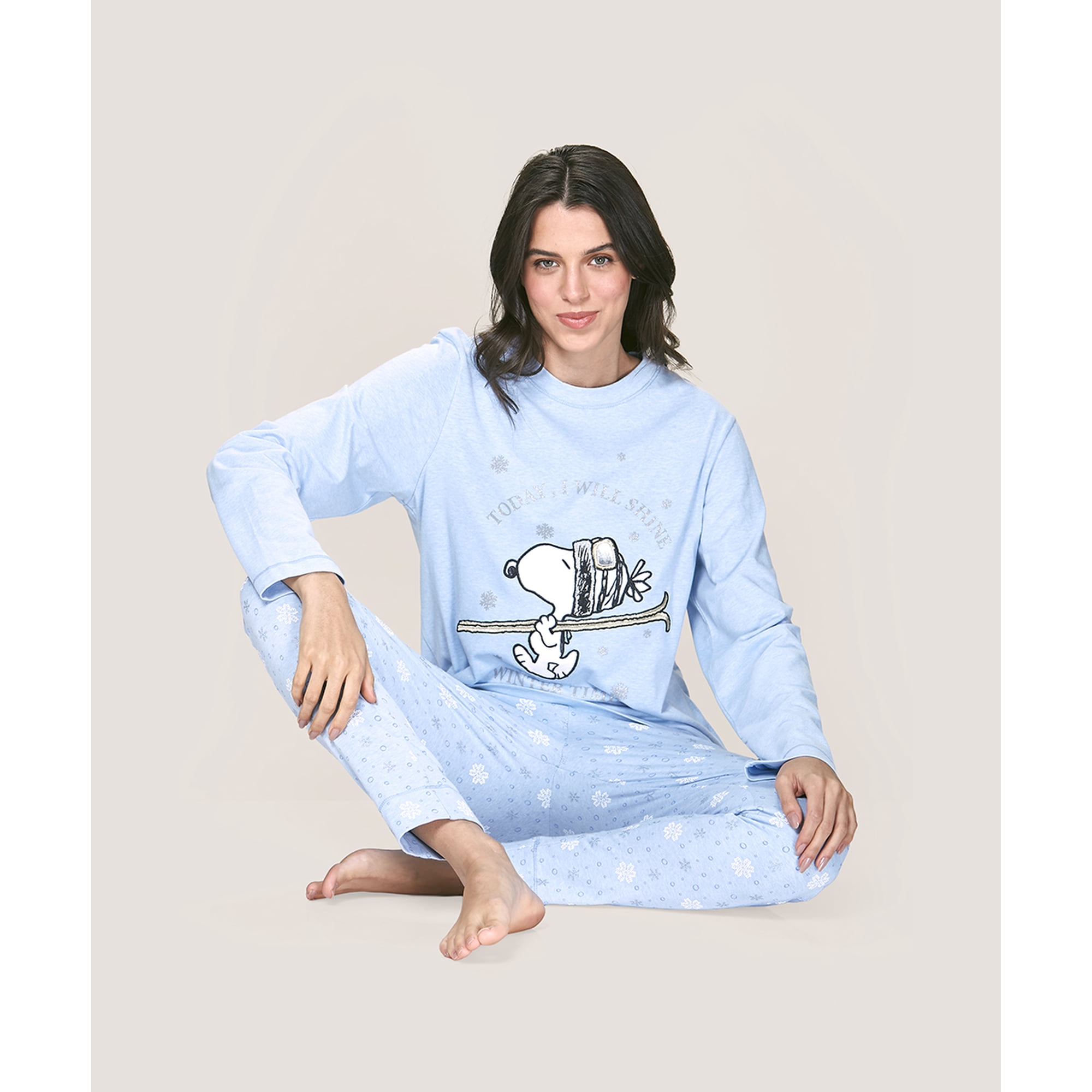 Lady Genny - Pijama Cotton Snoopy Mujer | Comodidad Y Calidez