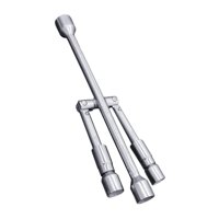 Magideal - Llave De Tuercas Plegable De 4 Vías, Instalación De Removedor De Llaves De Ruedas, Llave De Tuercas De Seguridad Automática, Llave Para Neumáticos De