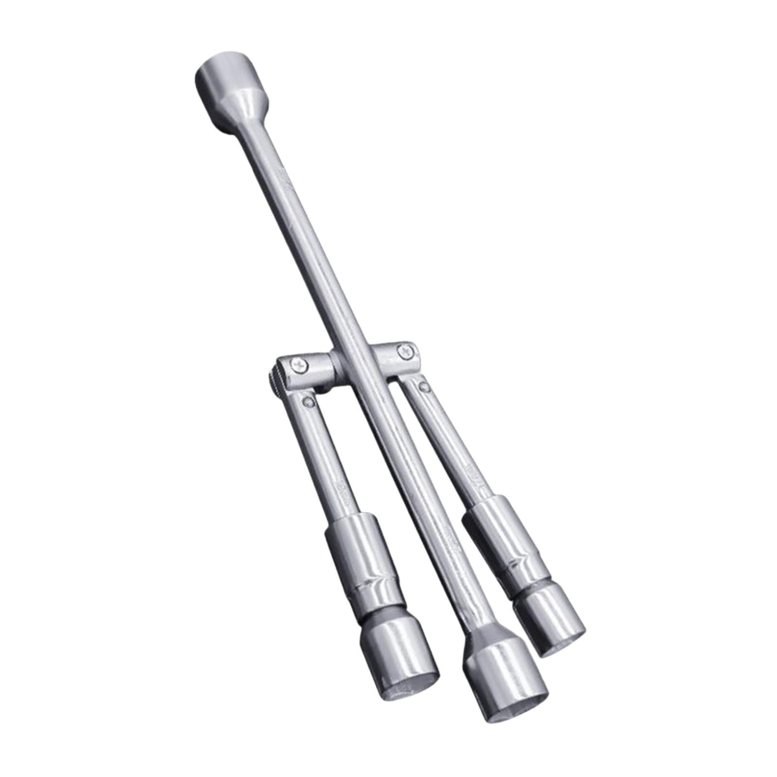 Magideal - Llave De Tuercas Plegable De 4 Vías, Instalación De Removedor De Llaves De Ruedas, Llave De Tuercas De Seguridad Automática, Llave Para Neumáticos De