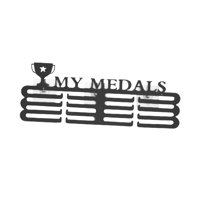 Ioensy - Colgador De Exhibición Para Medallas De Hierro Con Tornillos, Estante Fácil De Instalar, Soporte Para Medallas My Medal