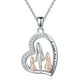 thumbnail image 1 of Collar mamá dos hijas plata 925, 1 of 2