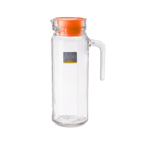 Allegra - Jarra Refrigerador 1100 Ml Modelo Rivoli Para Jugos Tapa Naranja