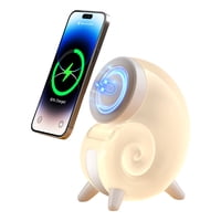 Genérico - Base De Carga Inalámbrica Magnética Con Luz Nocturna Led, Base De Carga Rápida Para Iphone 15 14 13 12 Pro, Base De Carga Para Teléfono Móvil-Blanco