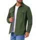 thumbnail image 5 of INSPIRE CHIC Camisa de Hombre de Manga Larga con Bolsillos para Regreso a Clases, Trabajo Casual, Pesca y Senderismo L Verde Oliva, 5 of 6