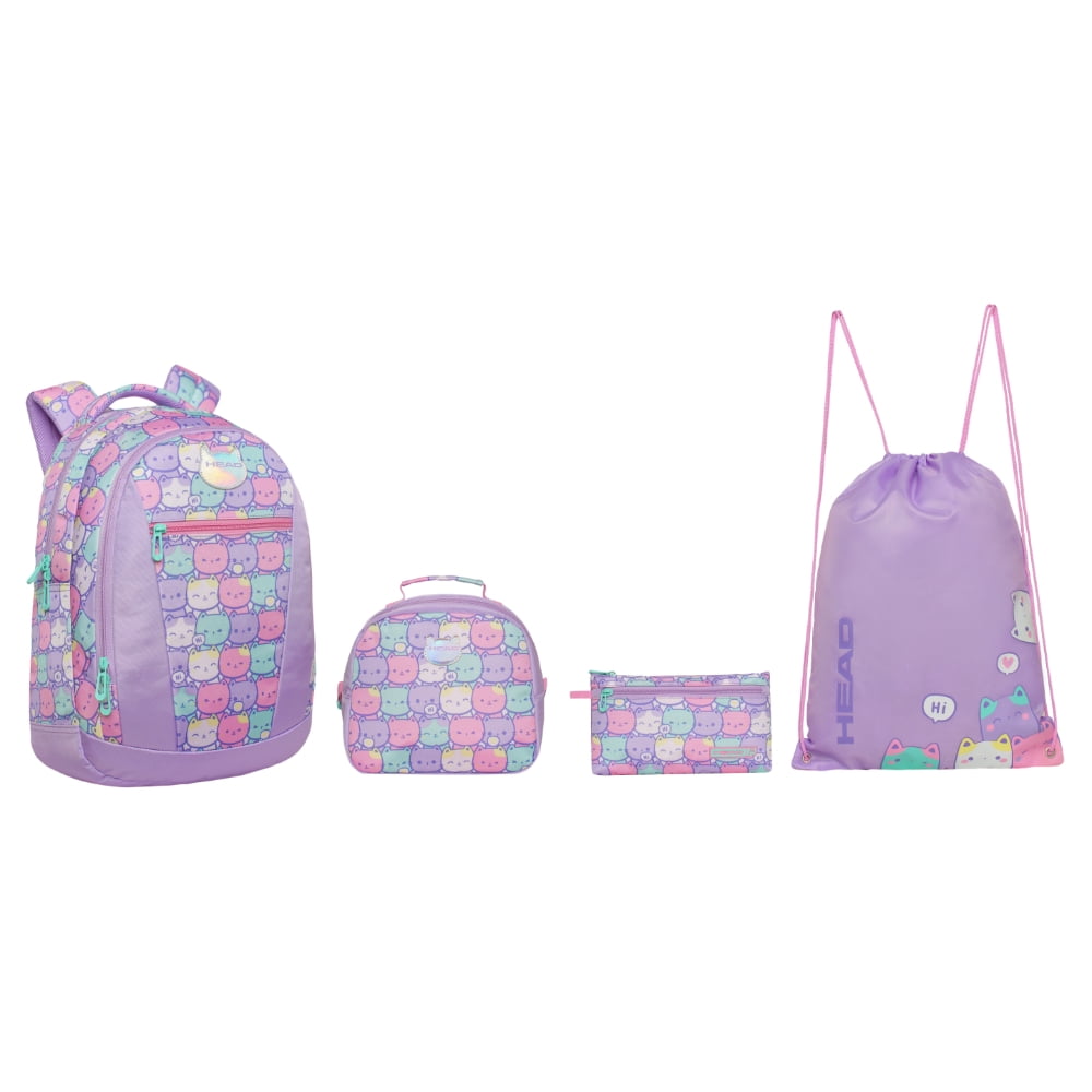 Pack Top Escolar Mujer New Gatos Pastel Head