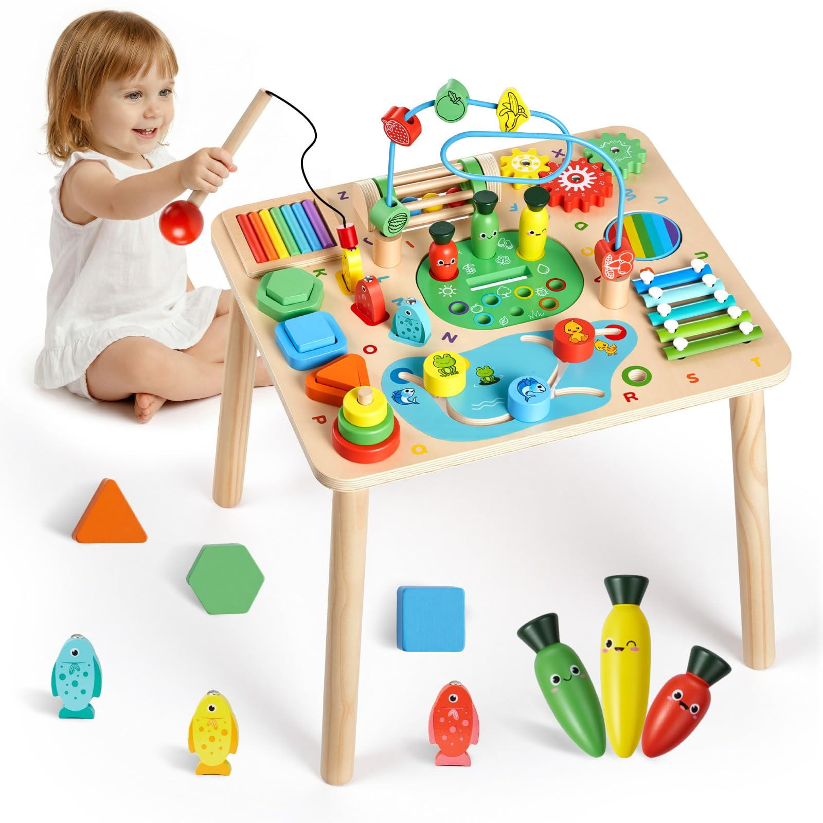 Mesa De Actividades Vevor Montessori 13 En 1 Para Niños De 1 A 3 Años