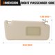 thumbnail image 5 of Visera solar derecha para pasajero Aeagle Toyota 4Runner 2010-2023 color beige, 5 of 7