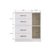 thumbnail image 3 of Cómoda Caribe 1 Puerta 4 Cajones Mdf Blanco, 3 of 4