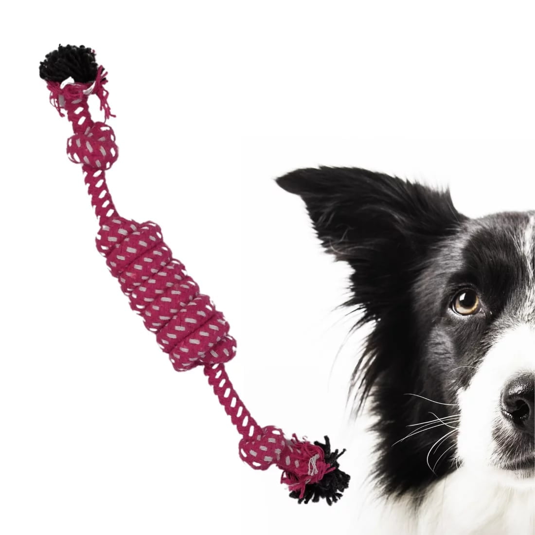 Akirapet - Juguete Cuerda De Algodón Para Mascotas Rosada