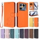 thumbnail image 3 of Funda Volteable tipo Billetera con Correa para Infinix GT 20 Pro 5G, Naranja, 3 of 6