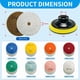 thumbnail image 4 of Juego de pads de pulido de diamante DiamDr de 3" para uso en húmedo y seco, 12 piezas, 4 of 7