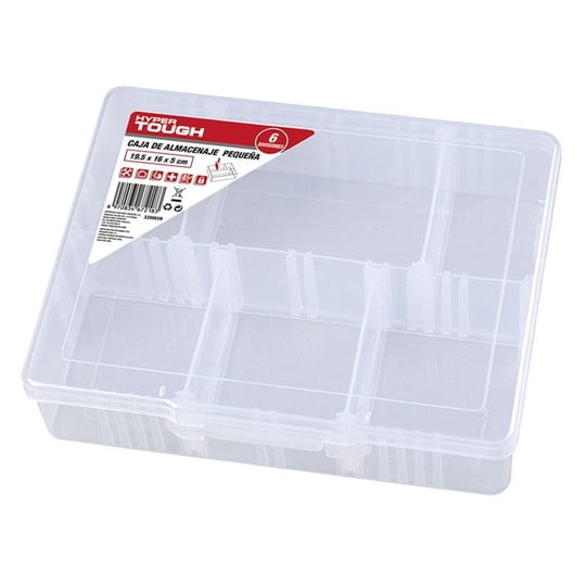 Caja Organizadora Multipropósito Chico 6 Divisiones Hyper Tough
