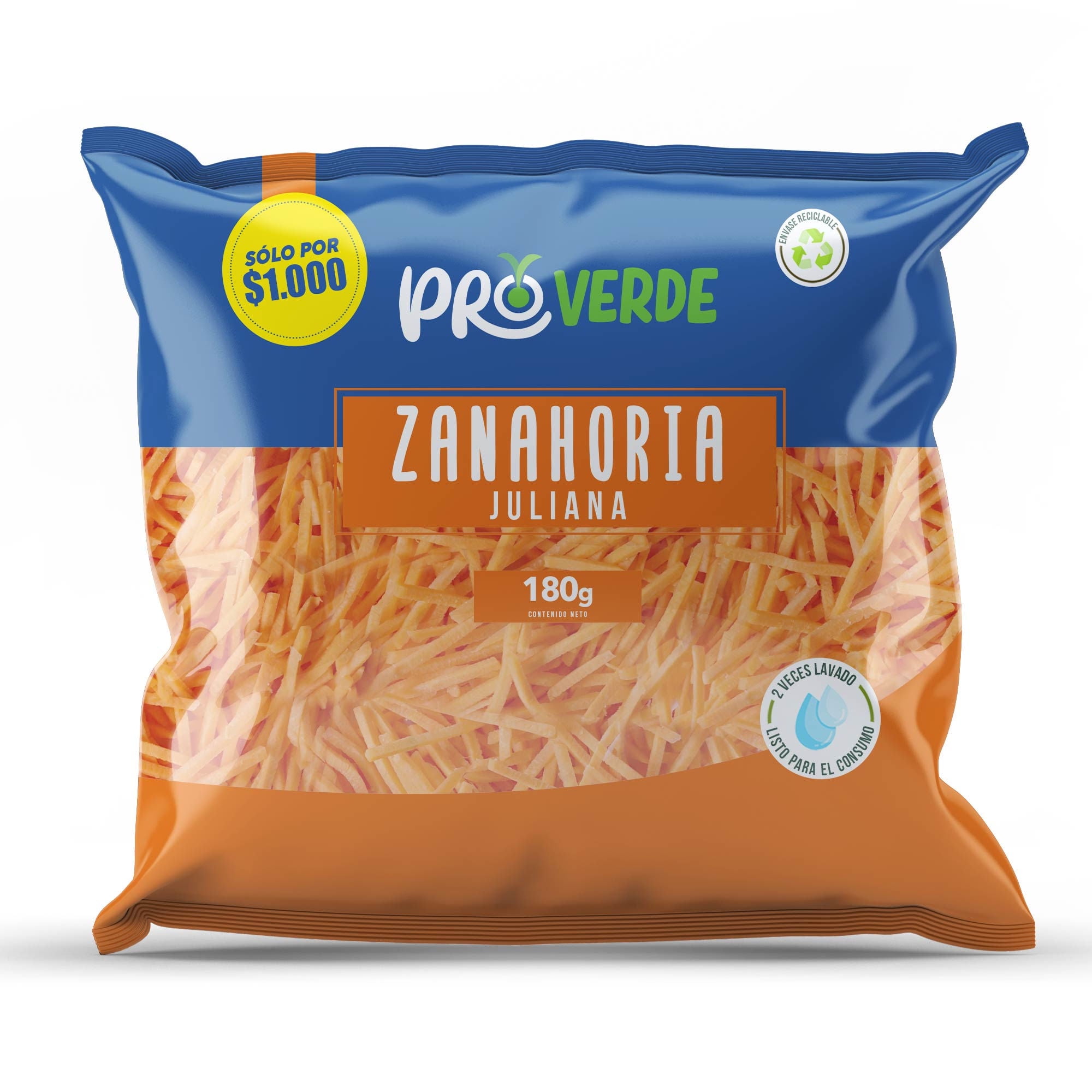Ensalada Zanahoria Juliana Bolsa 180 g