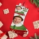 thumbnail image 4 of Elfo Buddy Canta Tema: Calcetines de Navidad, fino lino blanco para colgar en escaleras y chimenea, decoración navideña para el hogar, regalo de Navidad.54cm×38cm, 4 of 5