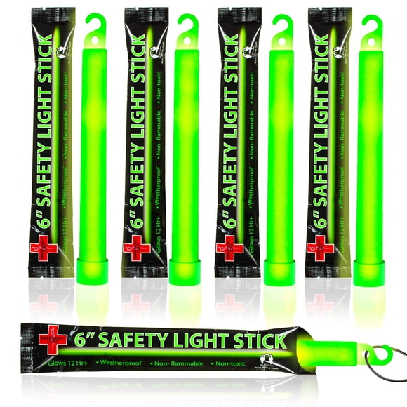 Glow Sticks HSGUS, color verde ultrabrillante, 15 cm, 12 horas de duración, 25
