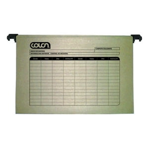 Colon - Carpeta Colgante Kraft Brazo Plástico 25 Unid. Colón Cafe