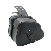 Magideal - Alforjas Para Motocicleta, Bolsas Para Sillín De Motocicleta, Almacenamiento Universal De Gran Capacidad, Bolsa Lateral Para Motocicleta, Bolsas De Negro