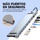 thumbnail image 5 of Hub USB-C 11 En 1 Adaptador Multipuerto Con Hdmi 4K Vga Usb 3.0 Rj45 Sd Tf Audio Carga Pd 100W Gris Compatible Notebook Laptop PC Macbook, 5 of 9