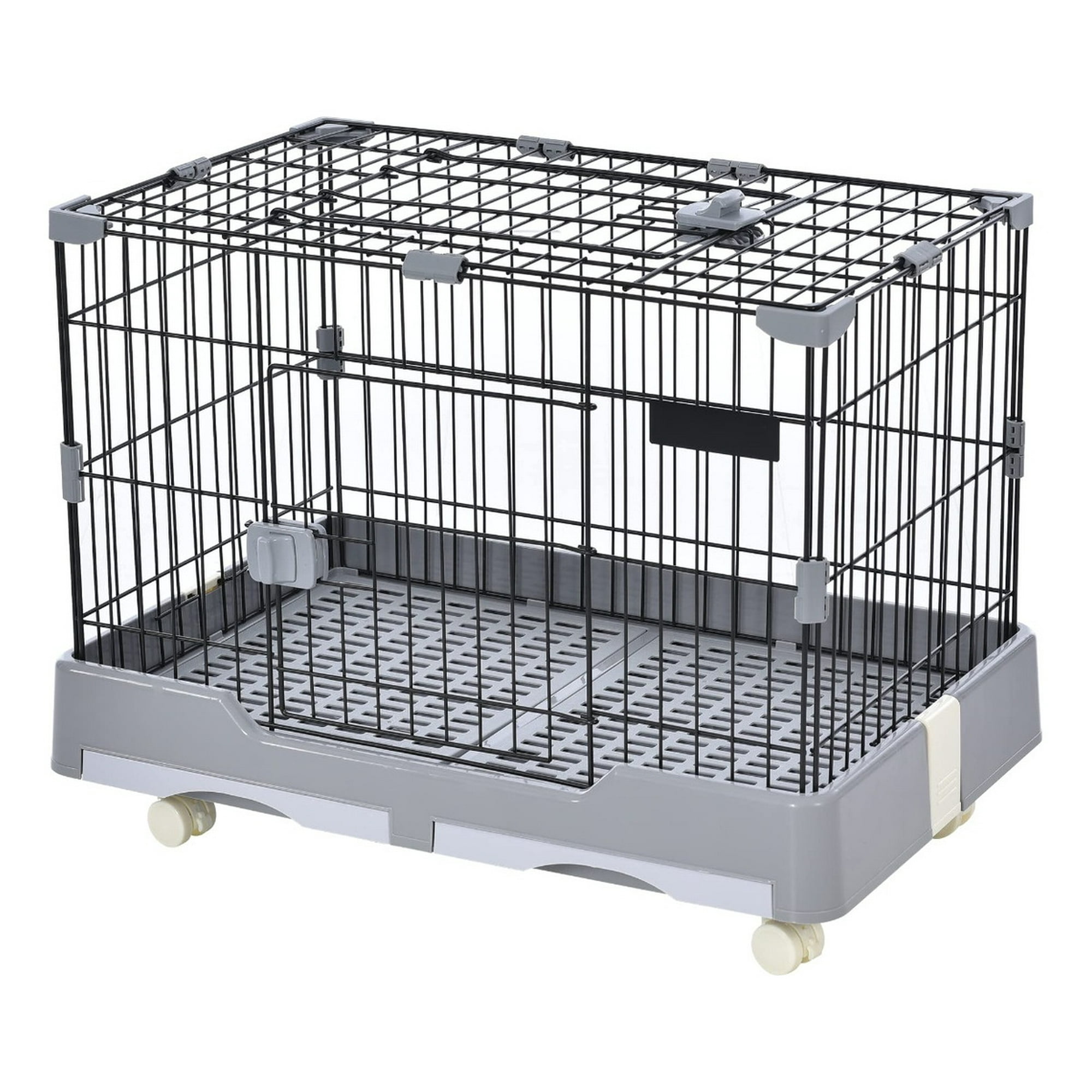 Genérico - Jaula Grande Conejos 76x58x56cm Techo Abatible Lau