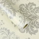 thumbnail image 1 of 1 Roll 3D Relief European-style Flower Damascus Loop Flower Wallpaper,PVC,Self-adhesive, Can Be Removed, Moisture-proof, Anti-fouling, Live Broadcast Background Wall Instant Paste, For Living Room Dor, 1 of 2