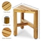 thumbnail image 3 of Taburete de ducha de teca TEAKAURA, organizador de esquina impermeable, 3 of 8