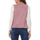 thumbnail image 3 of INSPIRE CHIC Chaleco de Utilidad sin Mangas de Mujer de Imitación de Gamuza con Botones, Chaqueta de Carga con Bolsillos y Cuello Abatible Rosa M, 3 of 6