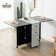 thumbnail image 4 of Mesa comedor plegable multiuso Gris/negro, 4 of 6