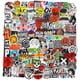 thumbnail image 1 of Paquete de pegatinas de banda de rock, calcomanías para portátiles, coches, guitarras, parachoques, punk, vinilo clásico, impermeable, grafiti, 100 unidades, 1 of 2