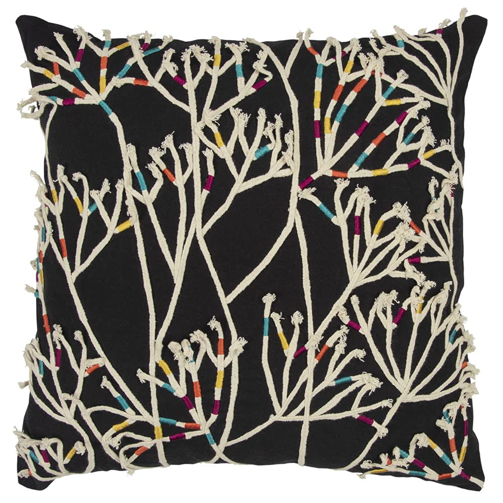 Funda De Almohada Rizzy Home, Algodón, 20 X 20 Cm, Multicolor