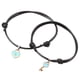 thumbnail image 2 of Pulseras de pareja ajustables, 2 piezas, accesorio práctico para usar en aniversarios. Azul, 2 of 5