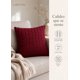 thumbnail image 5 of 2x Funda Cojin Decorativo Boho 45x45 Twin Cable Acrilico Rojo, 5 of 8