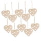 thumbnail image 1 of 10 Piezas De Corazón De Madera Inacabado Rebanadas Corte Colgante Decoración De La Boda Style03, 1 of 5