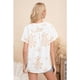 thumbnail image 4 of Blusa Mujer Manga Corta Algodón Botones Diseño Estampado 0076, 4 of 4