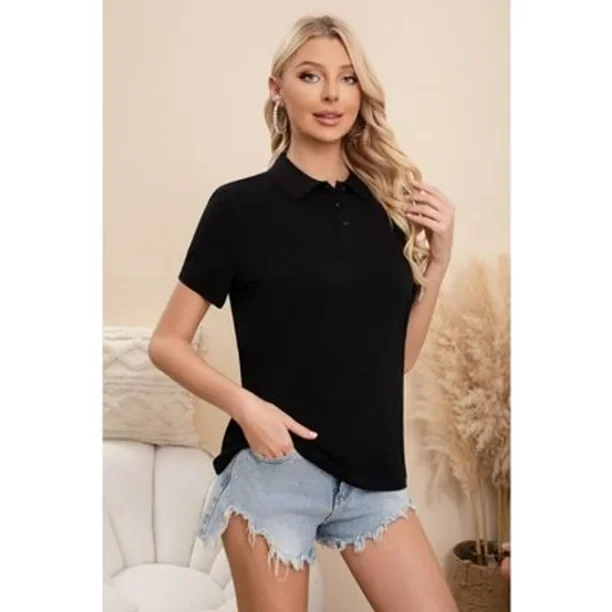 Polera Piqué Mujer Algodón Primavera Verano Elasticada Colores 0069