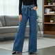 thumbnail image 1 of Pantalón Mezclilla Wide Leg Mujer Tiro Alto Detalle Brillos, 1 of 4
