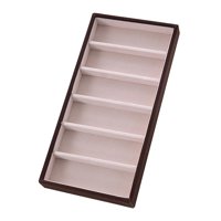 Magideal - Bandeja Organizadora De Gafas, Bandeja De Colección De Joyas, Organizador Para Presentación De Joyería, Bandeja, Soporte De Exhibición De Gafas Marron Oscuro