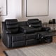 thumbnail image 1 of Sofa Santi Black Reclinable 3 Cuerpos Con Posavasos, 1 of 7