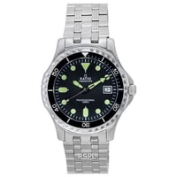 Reloj Ratio Freediver Reloj Profesional Zafiro Negro Esfera Cuarzo Rtf005 200M Hombre