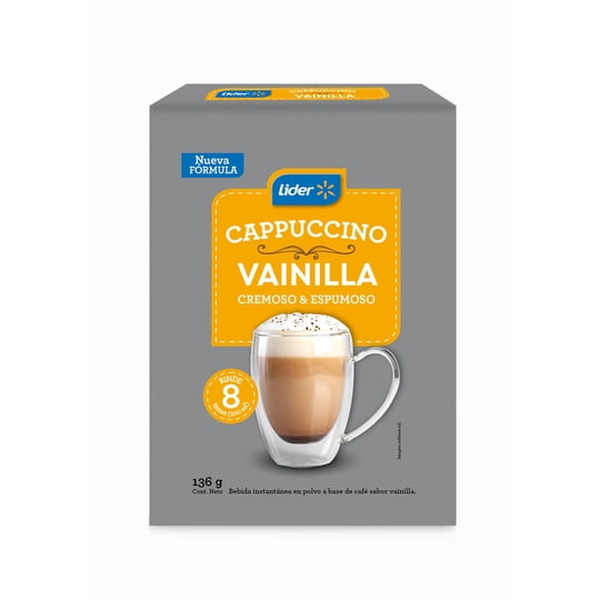 Café Instantáneo Cappuccino Vainilla 136 g Lider