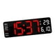 thumbnail image 2 of Reloj De Pared Moderno Pantalla LED Mudo Decoración De Escritorio Colgante Para El Hogar Rojo, 2 of 3
