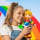 thumbnail image 2 of Muñeca The Loyal Subjects Rainbow Brite 30 cm con Pegatina 40 Años, 2 of 3
