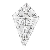 Bothyi - Regla De Plantilla Para Acolchado Acrílico, Bígaro De Medición De Retazos Para Suministros S