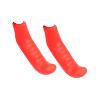 Magideal - Funda Protectora De Silicona Para Mango De Freno, Accesorios Para Bicicleta, Cubierta Protectora De Palanca De Freno Con Absorción De Impacto, Cubiert Rojo
