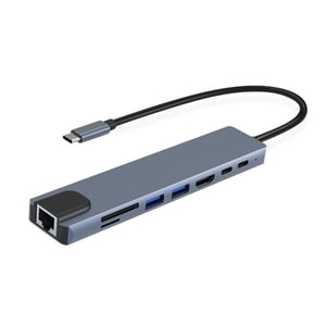 Bothyi - Estación De Acoplamiento Usb C Divisor Usb C Adaptador Usb C A Hdmi 8 En 1 Tipo Concentrador C